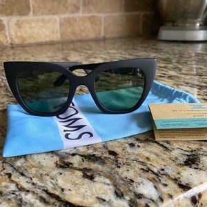 Toms Matte Black Unisex Sunglasses - FabFitFun